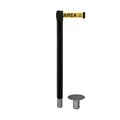 Montour Line Stanchion Belt Barrier Removable Base Black Post 11ft.Area Belt MX630R-BK-ESDPRYB-110